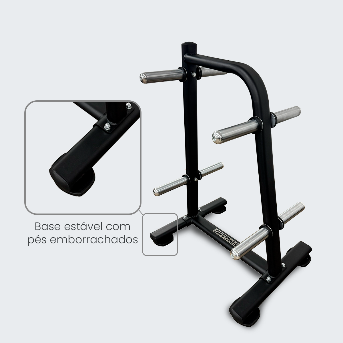 Suporte Para Anilha 8 Mangas Cromadas - D1Fitness