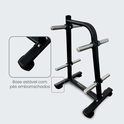 Suporte Para Anilha 8 Mangas Cromadas - D1Fitness