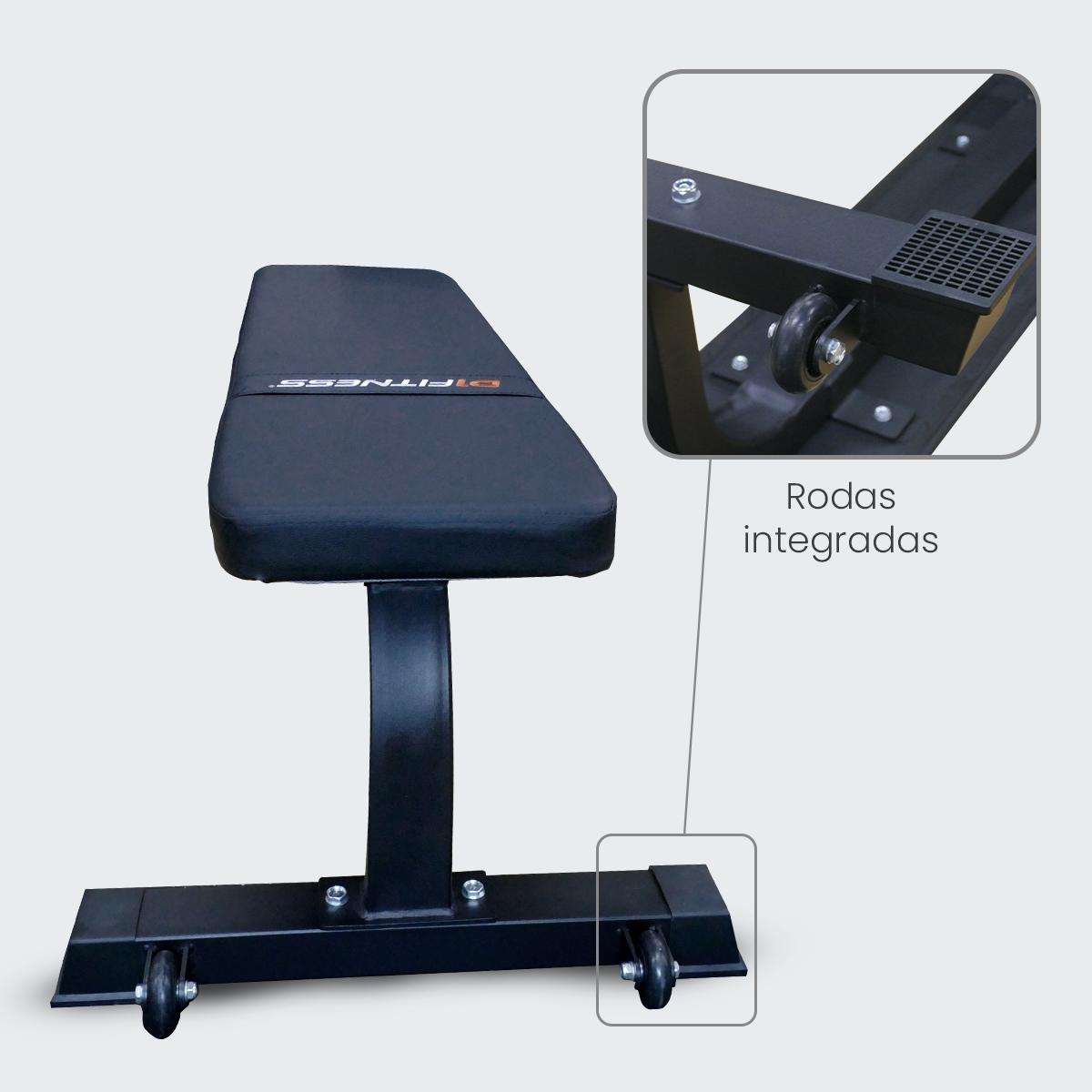 Banco Reto Fixo para Academia - D1Fitness