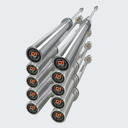 Kit 10 Barras Olímpicas de 1,2m e 2,01m - Cromadas