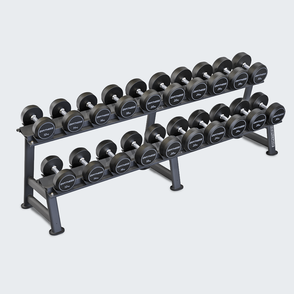 Suporte Estante de Dumbbells Elite - 10 pares - D1Fitness