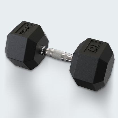 Kit Halteres Sextavado Emborrachado pares 10 a 30kg - D1Fitness
