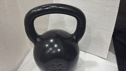 Kettlebell Emborrachado IronCast - Alça Longa 32kg (OUTLET)
