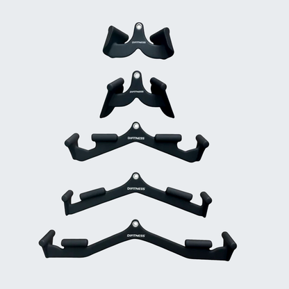 Kit Puxador Anatômico Revestido Musculação Multipegada - D1Fitness
