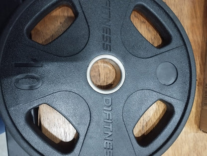 Anilha Elite Emborrachada - 4 Grips 10kg (OUTLET) - D1Fitness