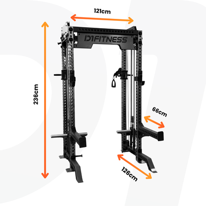Half Rack PowerFlex com Roldanas