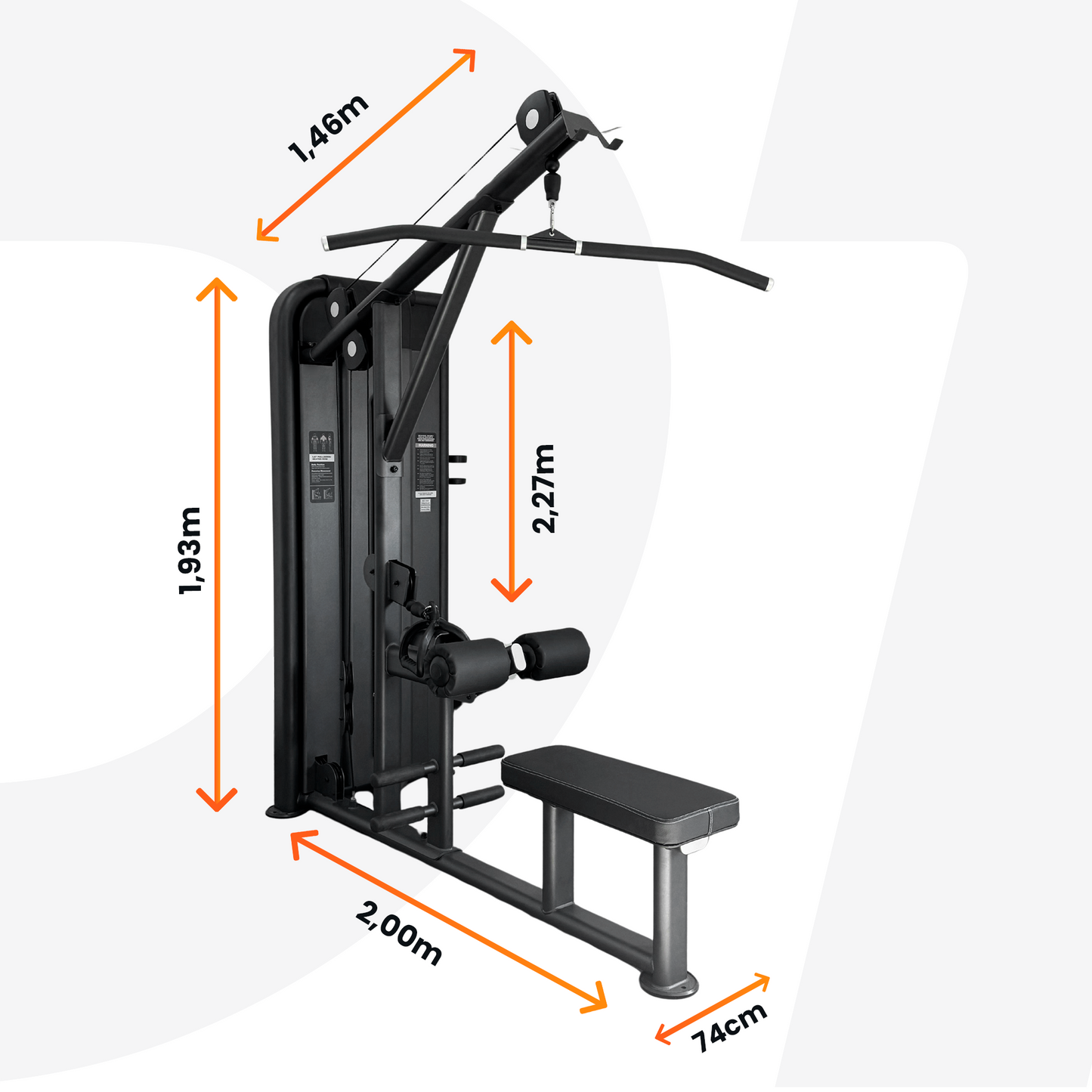 Combo Training 2: Leg Press + Puxada e Remada + Brinde (1 kit de puxadores anatômicos)