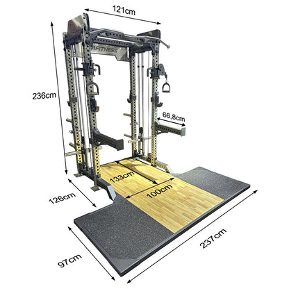 Half Rack PowerFlex com Roldanas e Plataforma