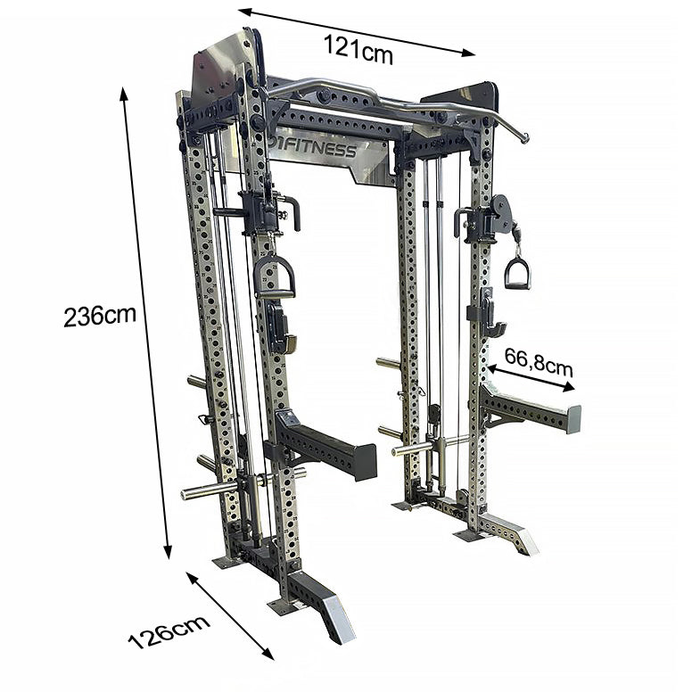 Powerflex Mini Rack Half Rack PowerFlex com Roldanas – D1Fitness