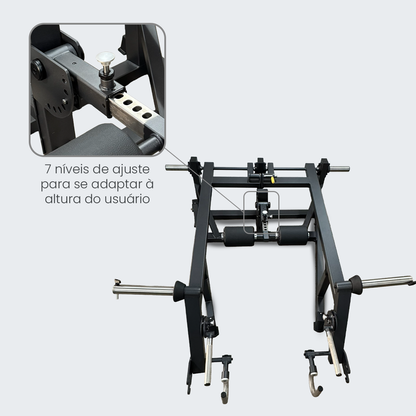 Máquina de Agachamento Bulgaro Afundo e Deadlift Square Max - D1Fitness