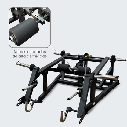 Máquina de Agachamento Bulgaro Afundo e Deadlift Square Max - D1Fitness
