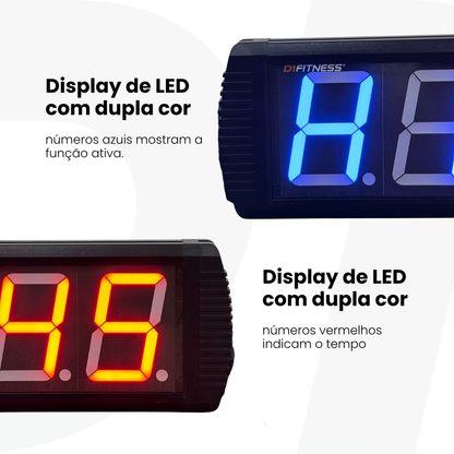 Cronômetro Digital Timer com Controle 6 dígitos