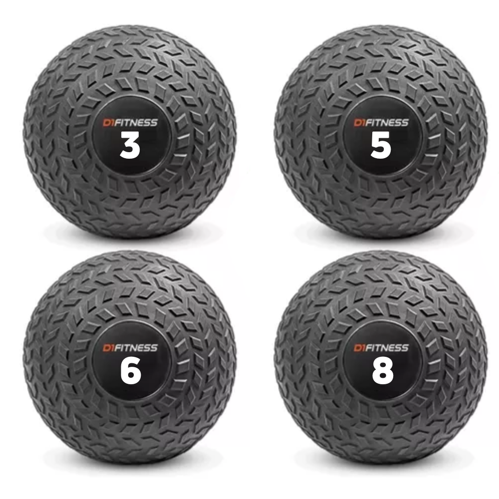 Kit 4 Slam Balls Texturizadas - 3kg, 5kg, 6kg e 8kg