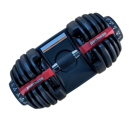 Dumbbell Halter Ajustável de 2,5kg a 24kg com Base