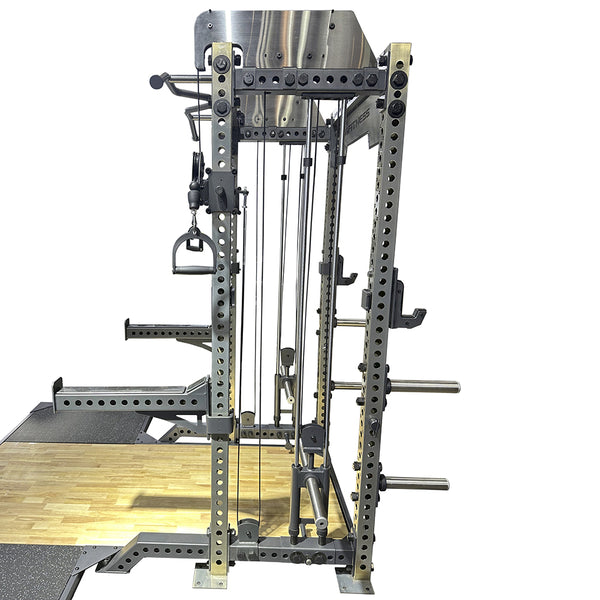Powerflex Mini Rack Half Rack PowerFlex com Roldanas e Plataforma – D1Fitness