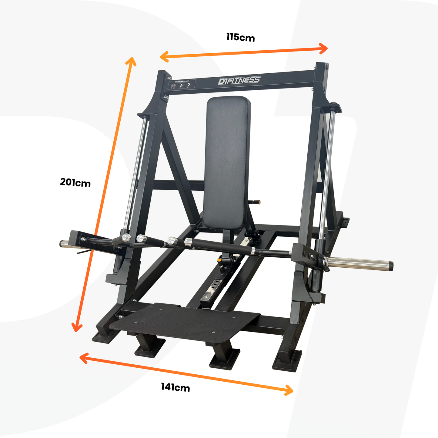 Remada Curvada Linear Guiada Square Max - D1Fitness