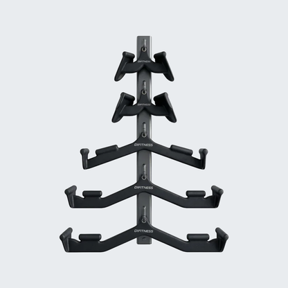 Kit Puxador Anatômico Revestido Musculação Multipegada com Suporte - D1Fitness