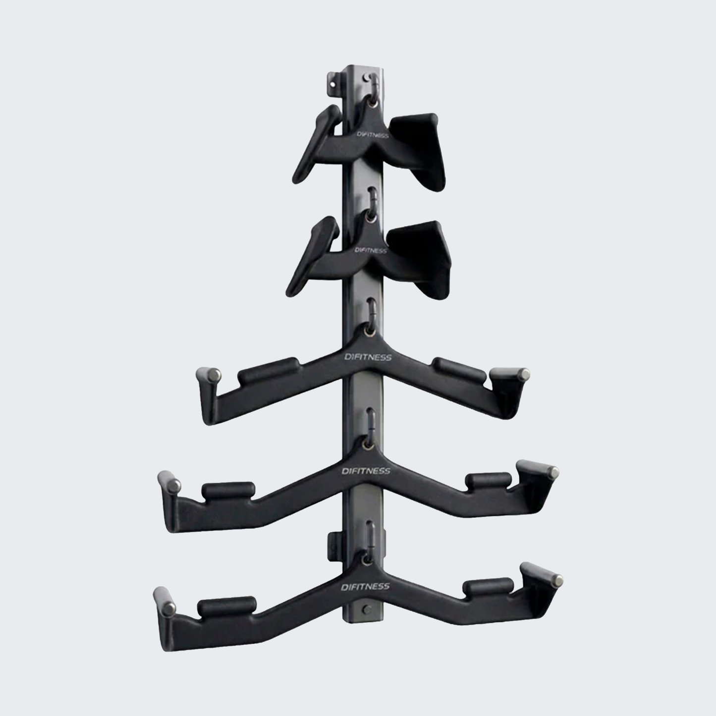 Kit Puxador Anatômico Revestido Musculação Multipegada com Suporte - D1Fitness