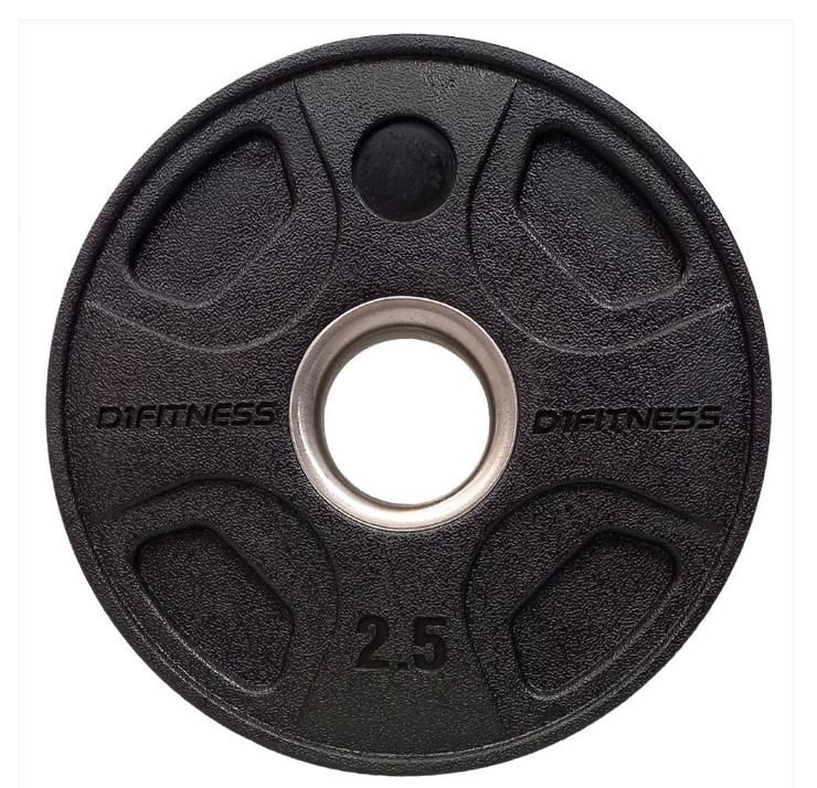 Anilha Elite Emborrachada - 4 Grips 2,5kg (OUTLET) - D1Fitness