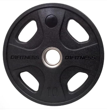 Anilha Elite Emborrachada - 4 Grips 10kg (OUTLET) - D1Fitness