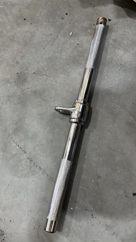 Puxador Pulley Tríceps Barra Reta Cromada c/ Rolamento (OUTLET)