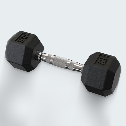 Kit Halteres Sextavado Emborrachado pares 1 a 10 kg