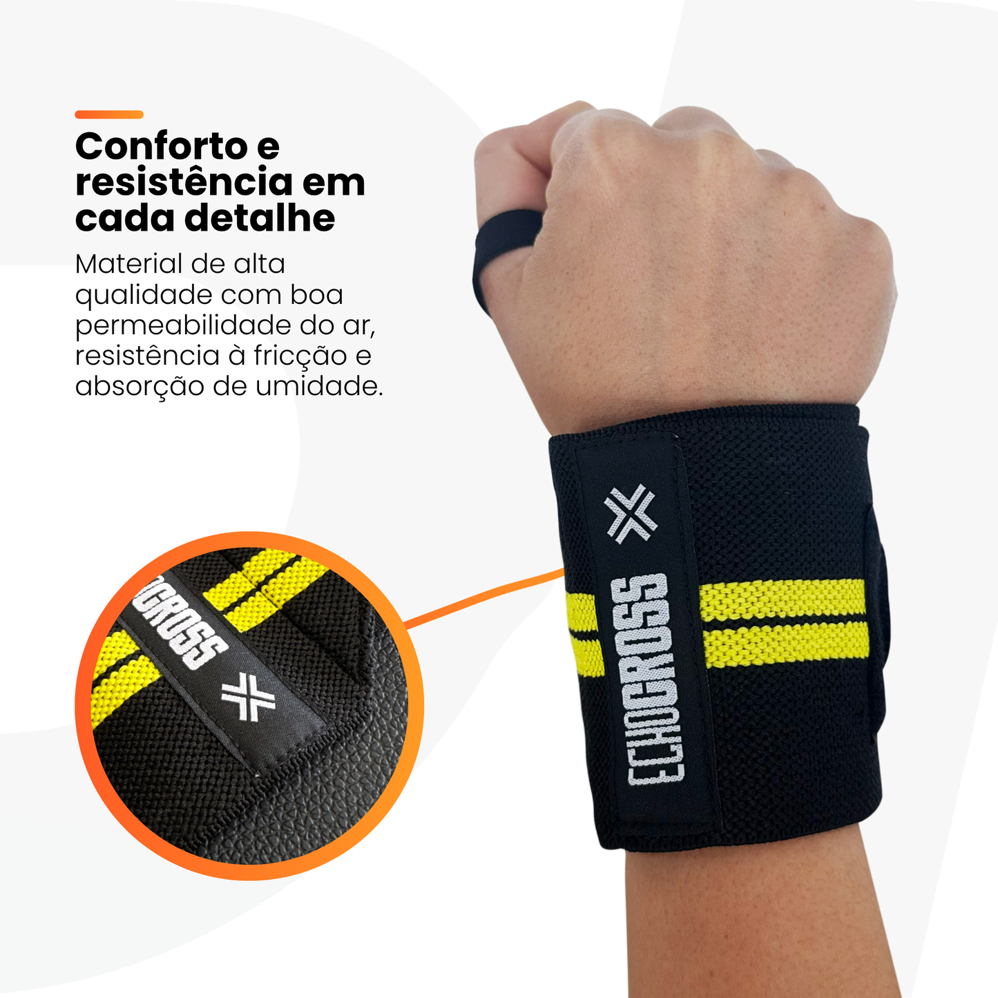 Munhequeira de Pulso Elástica Protetor Punho - Wrist Band