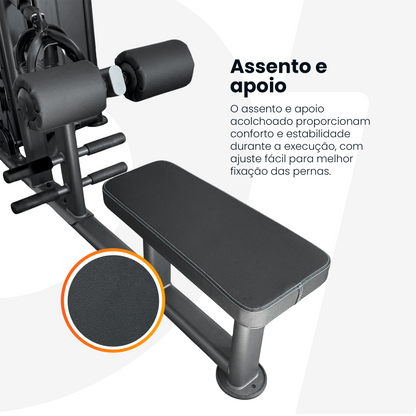 Combo Training 2: Leg Press + Puxada e Remada + Brinde (1 kit de puxadores anatômicos)