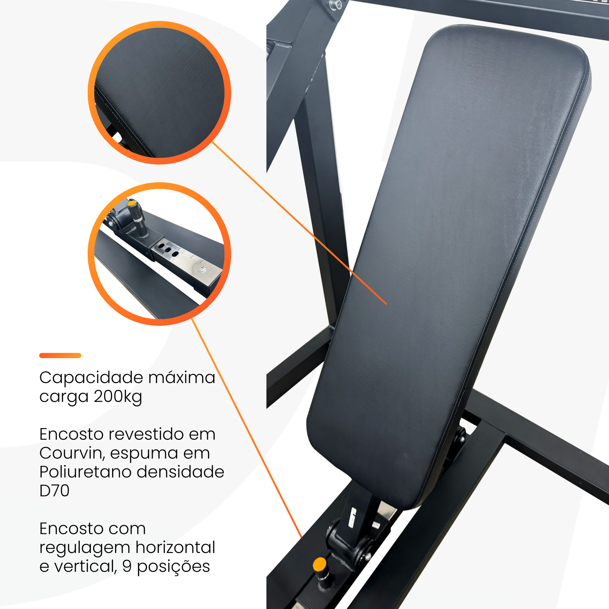 Remada Curvada Linear Guiada Square Max - D1Fitness