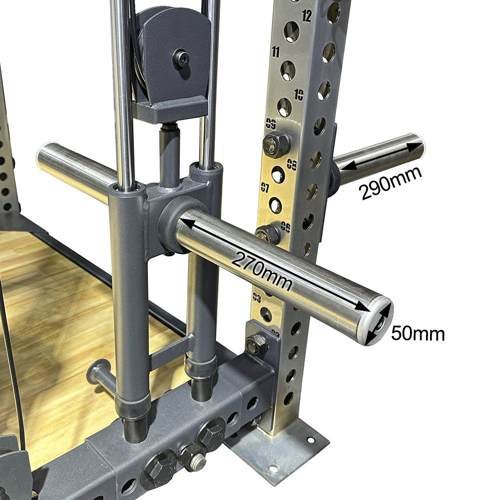 Powerflex Mini Rack Half Rack PowerFlex com Roldanas e Plataforma – D1Fitness