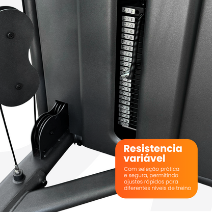 Combo Training 2: Leg Press + Puxada e Remada + Brinde (1 kit de puxadores anatômicos)