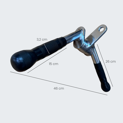 Puxador Pulley Triceps Barra V Articulado C/ Rolamento - D1Fitness