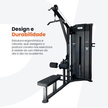 Combo Training 2: Leg Press + Puxada e Remada + Brinde (1 kit de puxadores anatômicos)