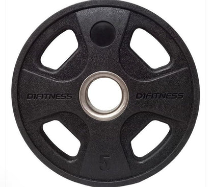 Anilha Elite Emborrachada - 4 Grips 5kg (OUTLET)1
