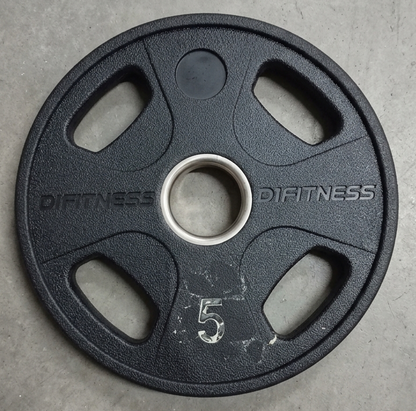 Anilha Elite Emborrachada - 4 Grips 5kg (OUTLET)3