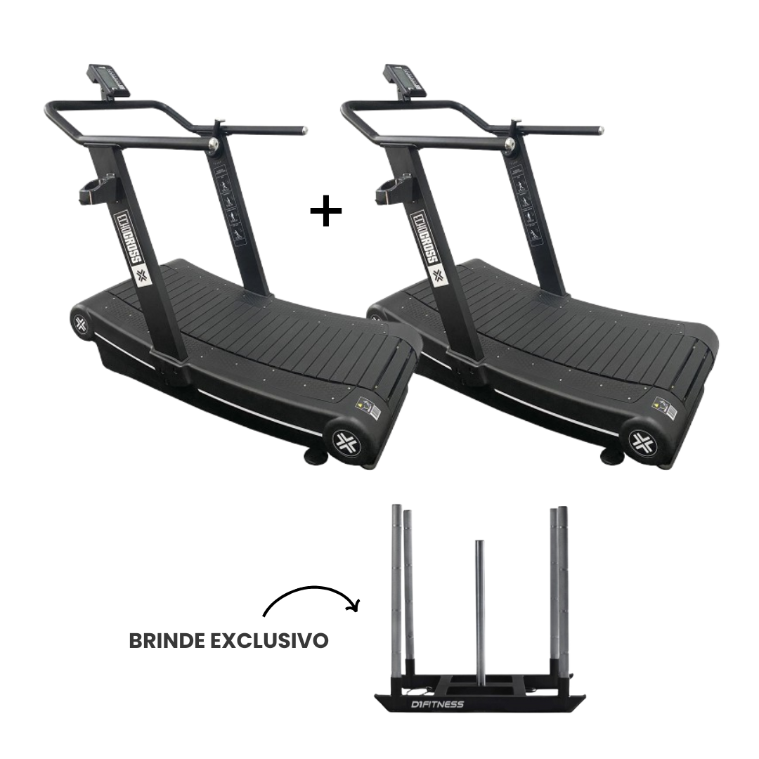 Combo Strong 1: 2un Esteira Curva + Brinde (1un Trenó Power Sled)