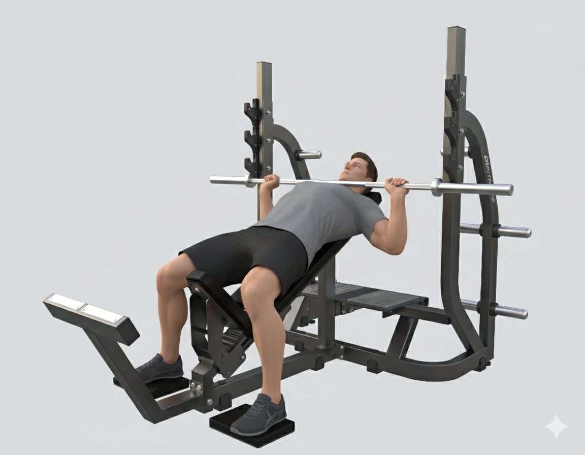 Banco de Supino Inclinado Dominator