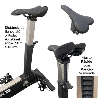 Combo Strong 4: Esteira + Air Bike + Bike Erg + Brindes (1un Barra + 3un Wall Ball 3.0)