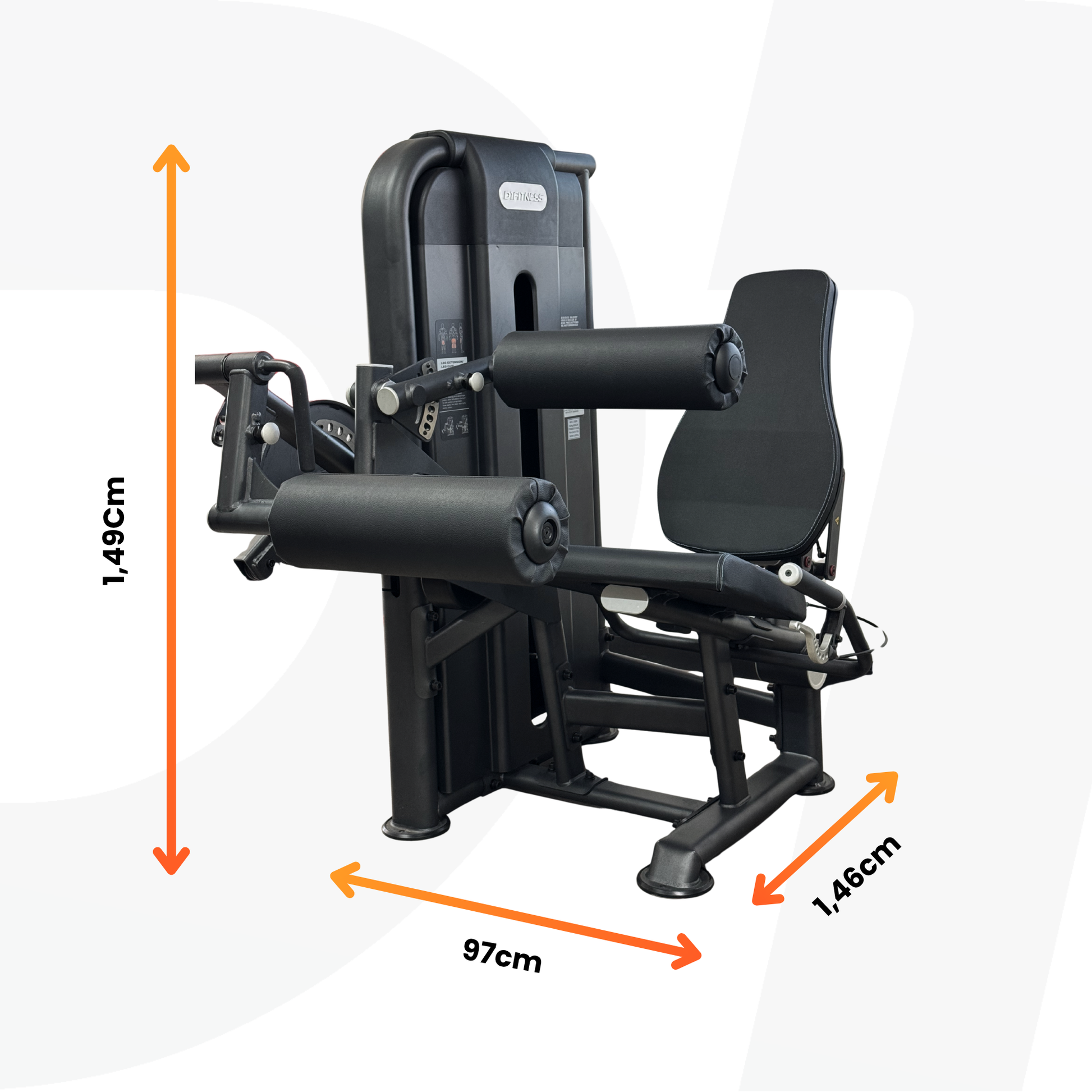 CADEIRA EXTENSORA E FLEXORA PROFISSIONAL D1FITNESS