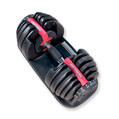Dumbbell Halter Ajustável de 2,5kg a 24kg com Base (OUTLET)