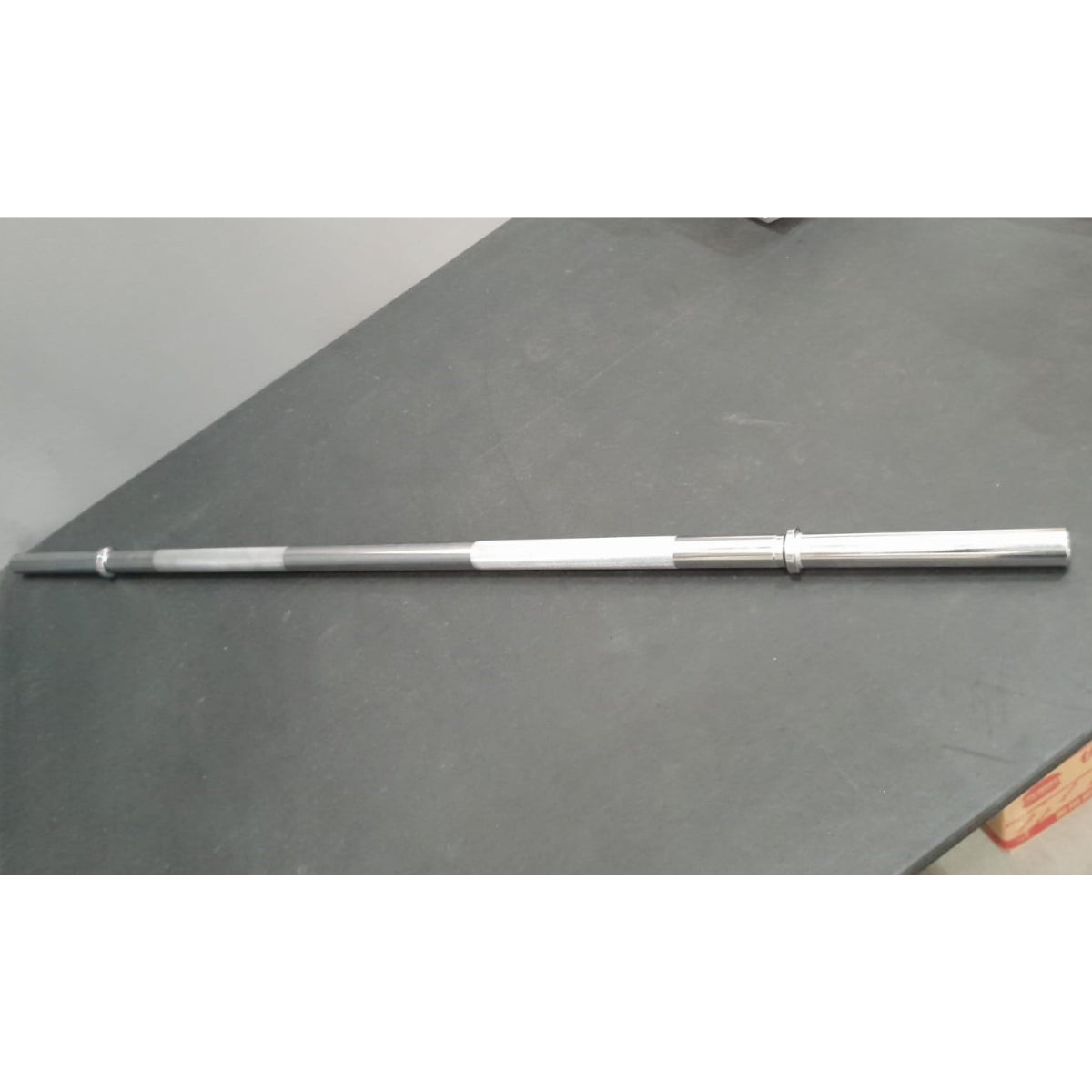 Barra Reta Maciça Cromada 1,20m Para Musculação (OUTLET)