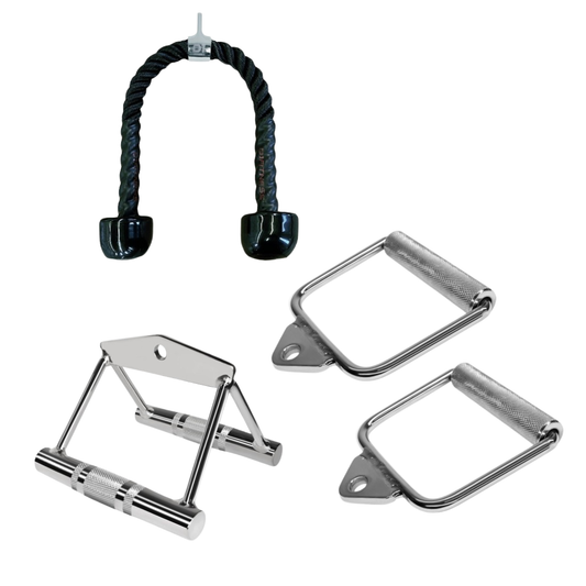 Kit Puxadores: Par puxador Estribo + Puxador Corda + Puxador Triângulo