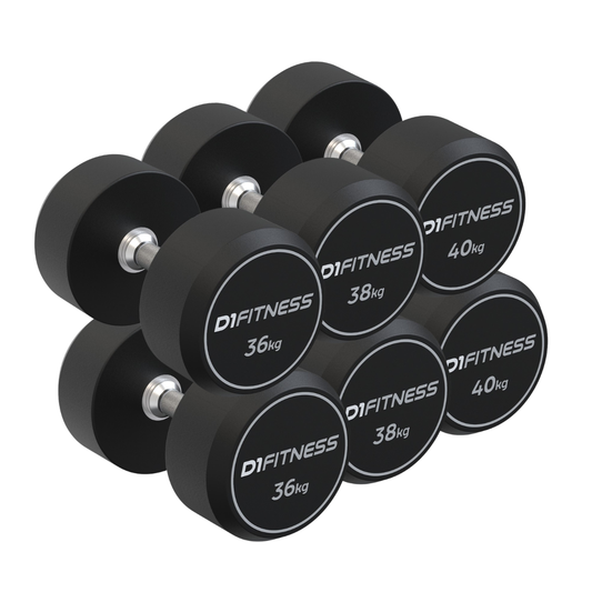 Kit Dumbbell Rubber Elite 36 a 40kg