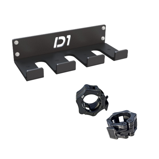 Kit Suporte de Barra Olímpica + Par de Presilhas