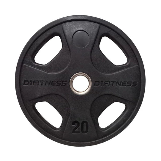 Anilha Elite Emborrachada - 4 Grips 20kg USADA
