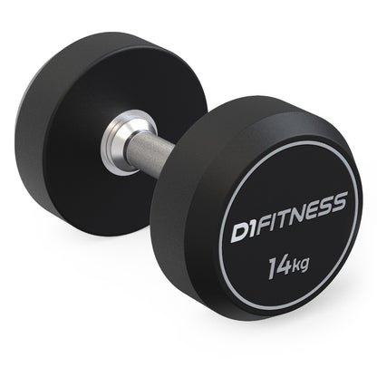 Kit Dumbbell Rubber Elite 12 a 20kg + Suporte - D1Fitness