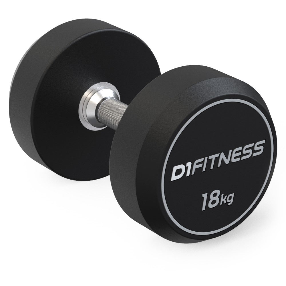 Kit Dumbbell Rubber Elite 12 a 20kg + Suporte - D1Fitness