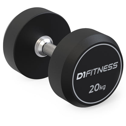Kit Dumbbell Rubber Elite 12 a 30kg Com Suporte