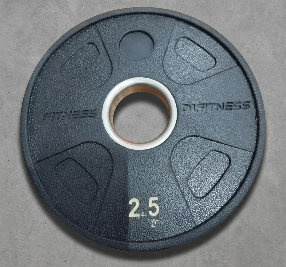 Anilha Elite Emborrachada - 4 Grips 2,5kg (OUTLET) - D1Fitness