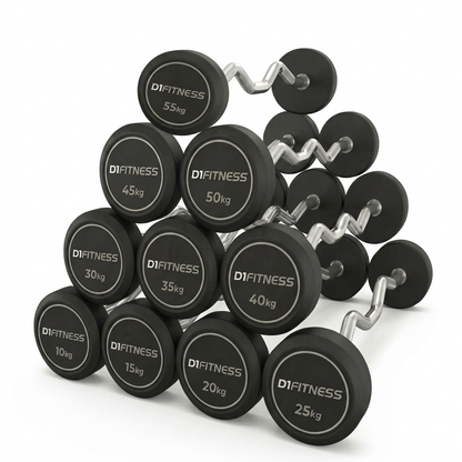 Kit Barra Montada W Emborrachada - Elite - D1Fitness